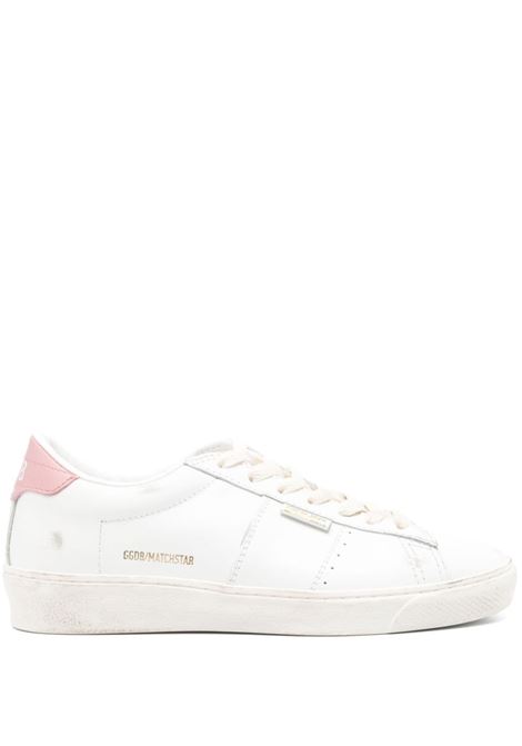 White and light pink match star sneakers  Golden Goose - women